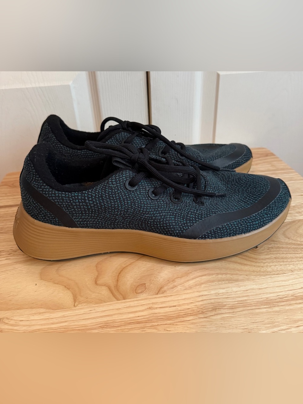 Allbirds Wool Runner Up Protect High Top Sneakers Mens 12 Black Teal